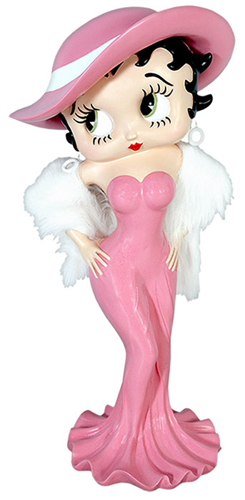 Betty Boop Madame Pink Glitter Dress Display Figure